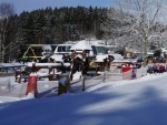 Die Seilbahn Delta im Zentrum Harrachov ist mindestens bis 6.2. 2016 auer Betrieb.